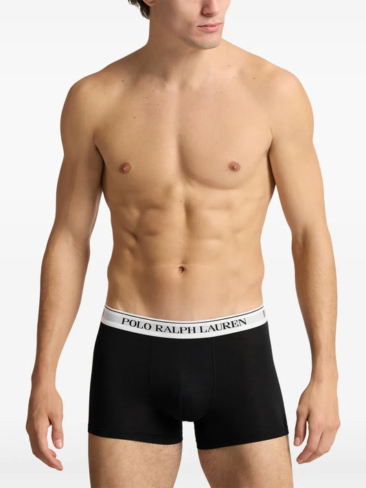 boxers com logotipo (conjunto de três)