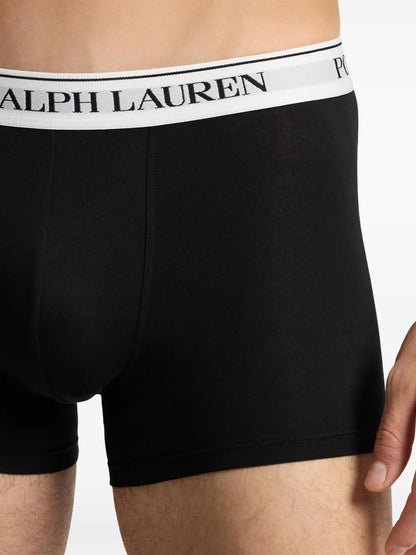 boxers com logotipo (conjunto de três)