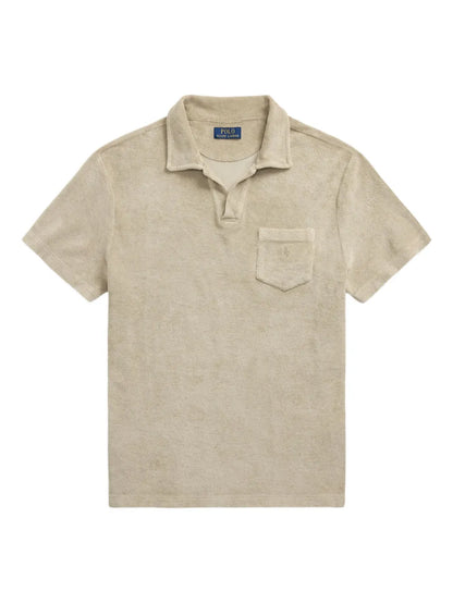 camisa polo terry tingida com minerais