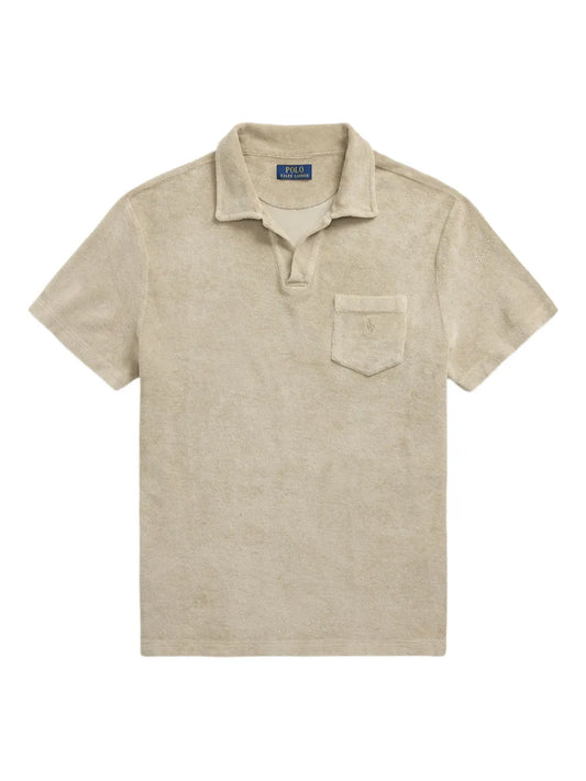 camisa polo terry tingida com minerais