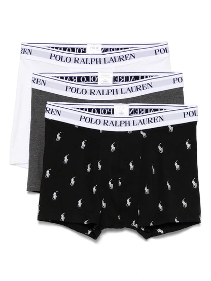 boxers com cós com logotipo (pacote com três)