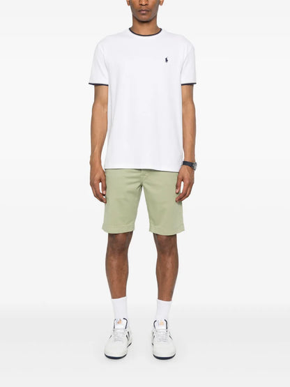 camiseta de algodão elástico