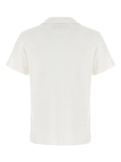 camisa polo de tecido atoalhado