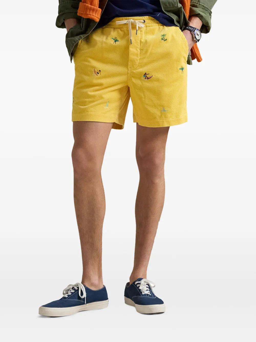 shorts de algodão