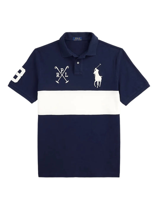camisa polo de algodão