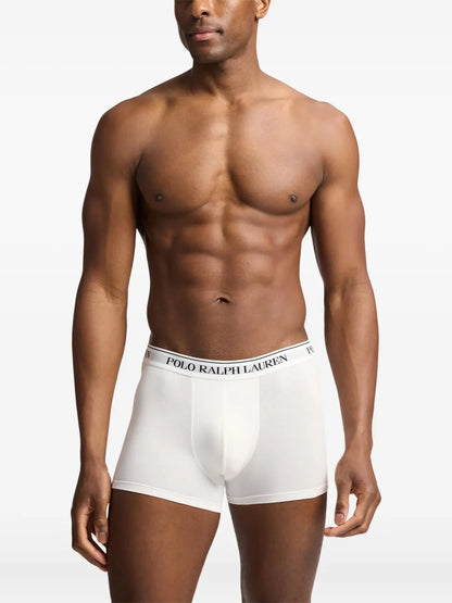 boxers com cós com logotipo (pacote com três)