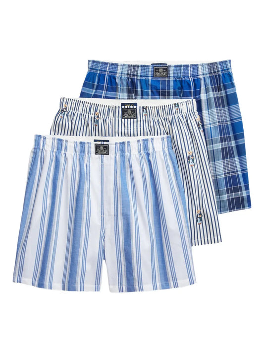 boxers com etiqueta de logotipo (pacote com três)