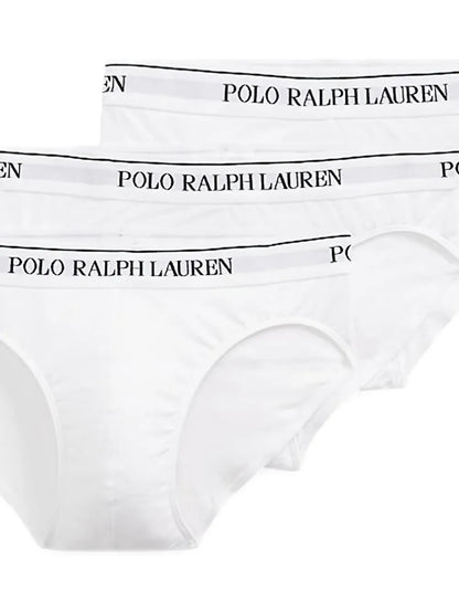 pacote com três cuecas com cós com logotipo