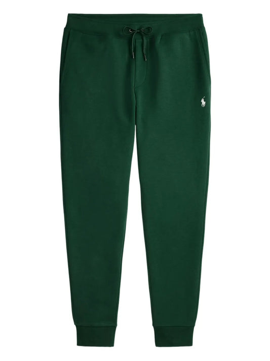 calças de moletom com logotipo bordado