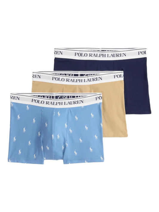 boxers com logotipo (conjunto de três)