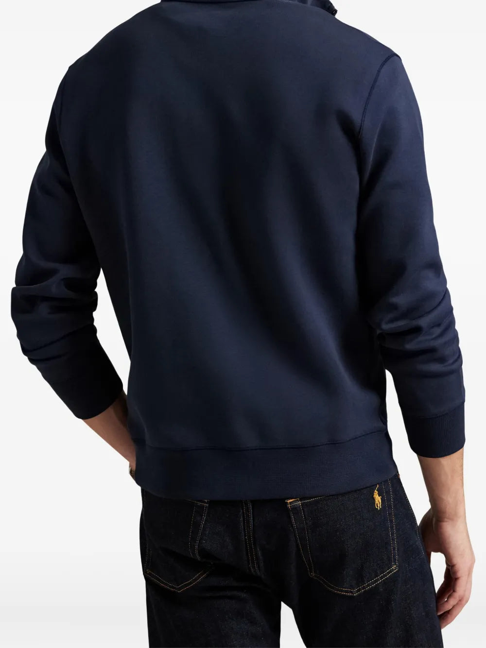 camisa polo com meio zíper